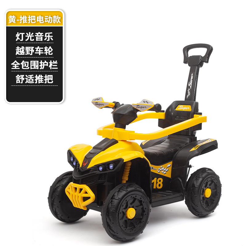 Coche de juguete eléctrico para niños, tobogán todoterreno, asiento para niños, control remoto recargable, doble tracción, todoterreno, cuatro ruedas al por mayor