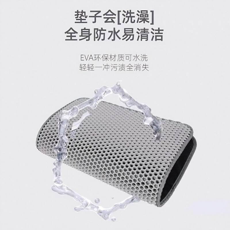 ペットファクトリースポットEVA滑り止め猫砂トイレ砂フィルターマット耐摩耗性と耐傷性二層猫砂マット|undefined