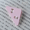 Transparent triangle clip Simple Wind Book Filter Corner Clamp Small Bills Pickled Office Stationery Triangle Plane