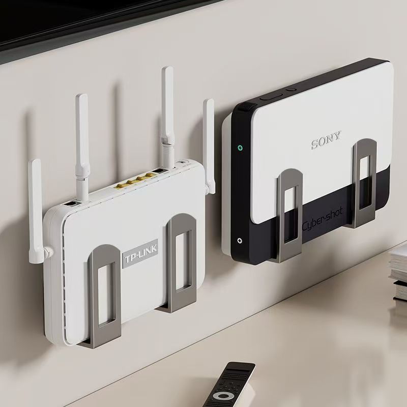 Router Placement Rack Holder Wall Bracket Punch-Free Set-Top Box Optical Cat Storage Box Wifi Storage Rack Router Placement Rack Holder Wall Bracket Punch-Free Set-Top Box Optical Cat Storage Box Wifi Storage Rack