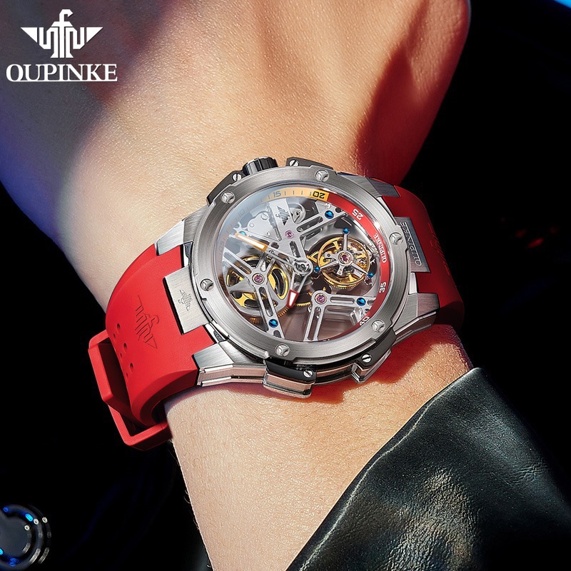 Wave ­ Qin Watch Swiss Genuine Men's Waterproof Couple Watch Fully Automatic Mechanical Watch Luminous Fashion Casual Watch