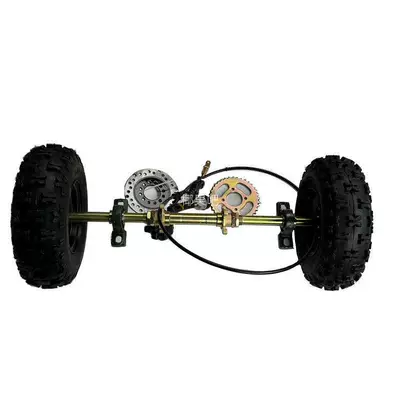 Components, and 6inch Tires, Motorcycle frame - equipped-with-61cm-rear-axle-tire-foot-brake