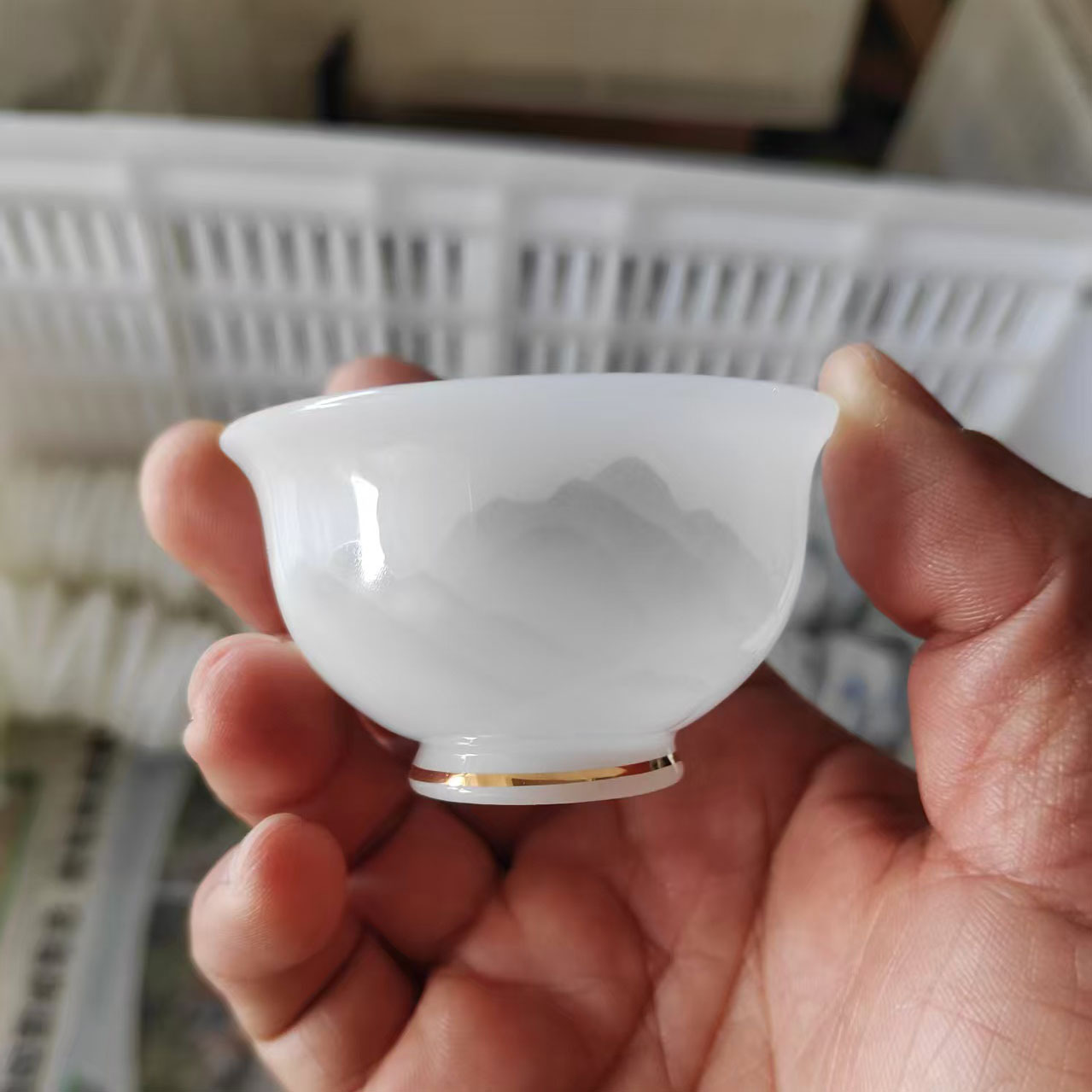 옥잉크 산수반컵 50ml