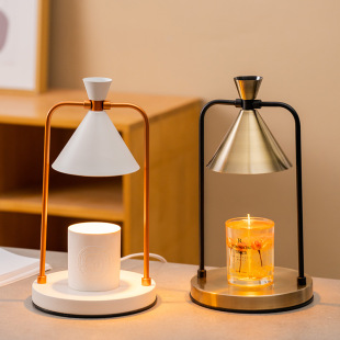Aromatherapy Desktop Retro Melt Candle Simple Table Lamp Bedroom Dimmable Melted Wax Lamp Iron Romantic Fragrance Night Light