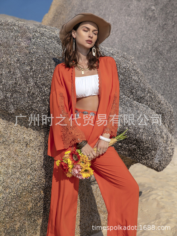 Cross-border can be mixed batch of a generation of fashion women's clothing a variety of options overall coordination loose two-piece 7342