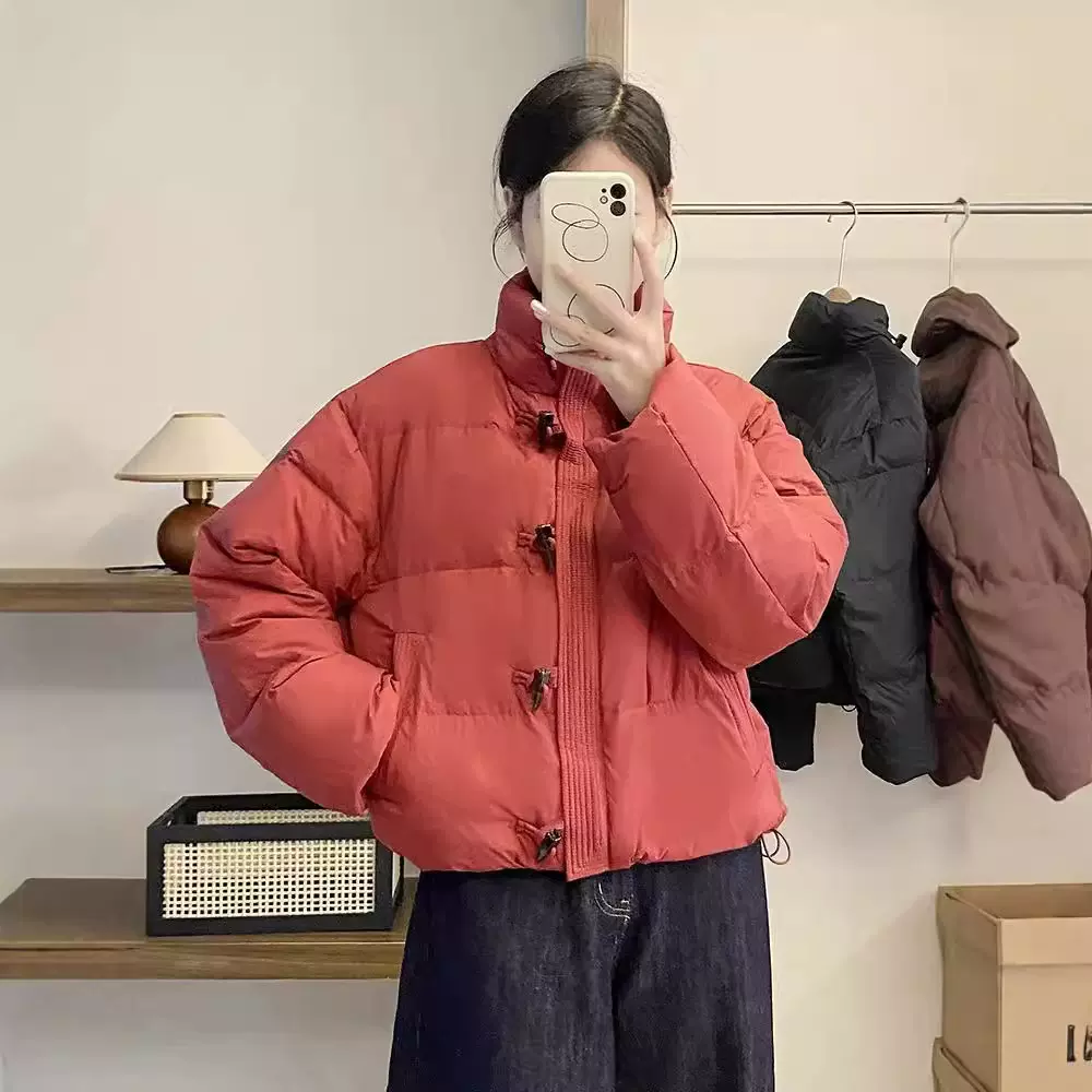 SY8016韩版立领羽绒服女短款宽松简约保暖小个子冬季新款百搭平湖