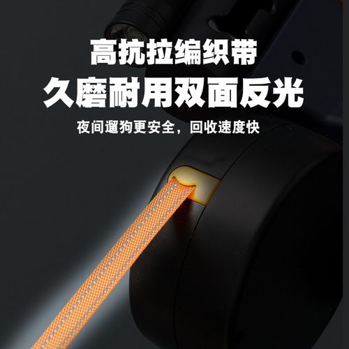 1-Tow-Dog Leash for Medium and Small Dogs, Suitable for Puppies and Spitz, Dual-Head Automatic Retractable Dog Rope
