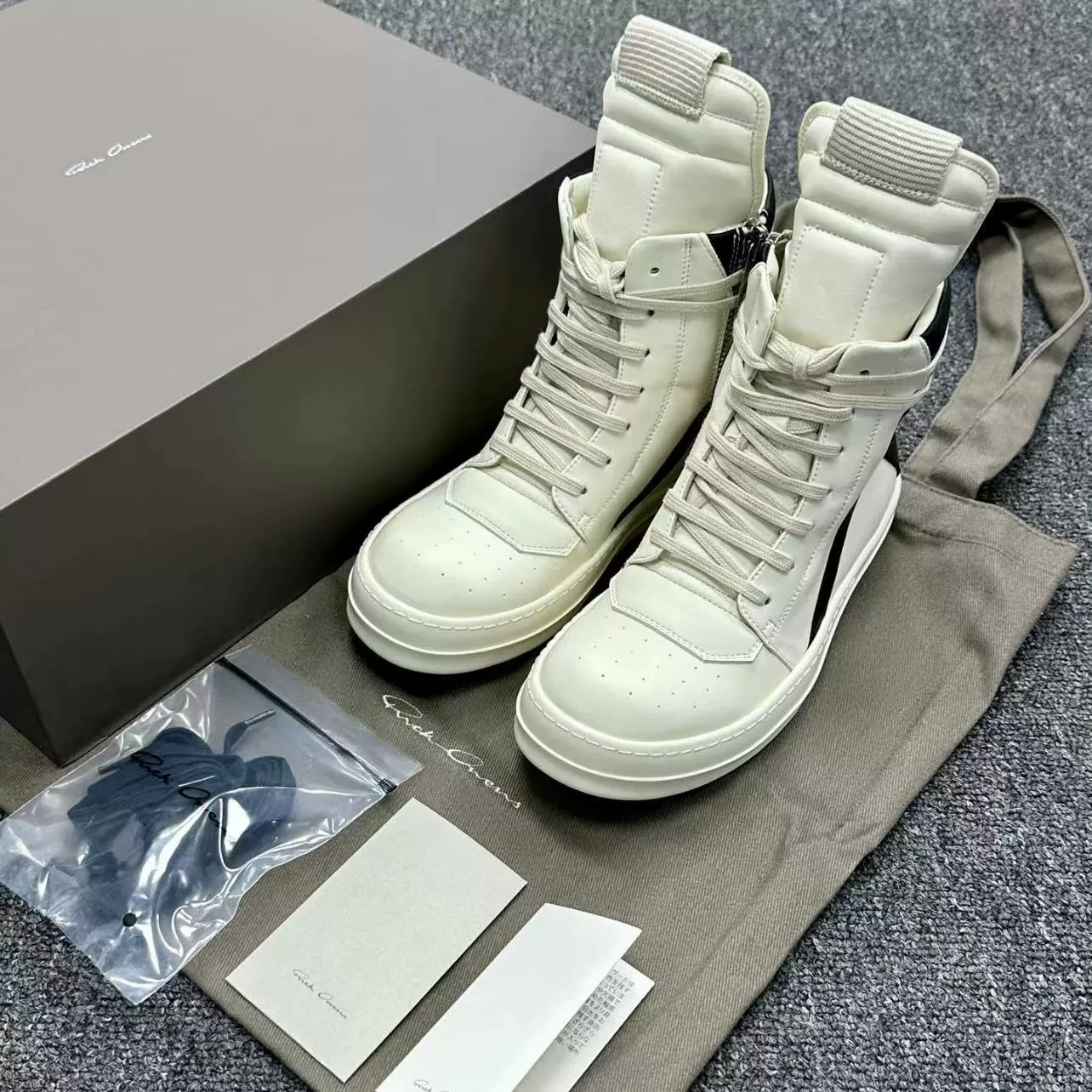 _RO 22fw infringement model in multiple colors RICK independent main line new leather OWENS high street low-top niche shoes_