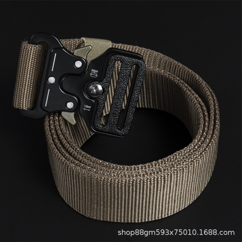 3.8 Cinturón táctico de cobra ancho de nylon imitado cinturón funcional militar de hombre cinturón multifuncional de combate al aire libre cinturón