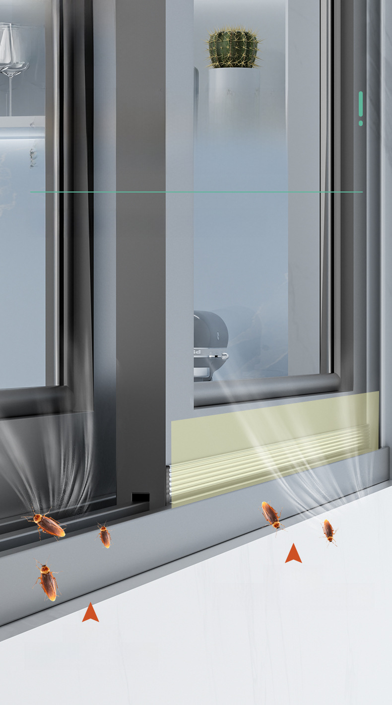 Sliding window sealing strip window windshield artifact gap filling plug strip plastic steel window windshield sealing window waterproof strip