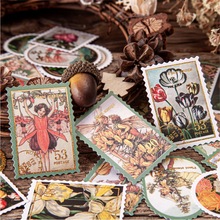 美好的一天貼紙包 童話森林尋夢系列燙金郵票復古手帳裝飾貼畫8款