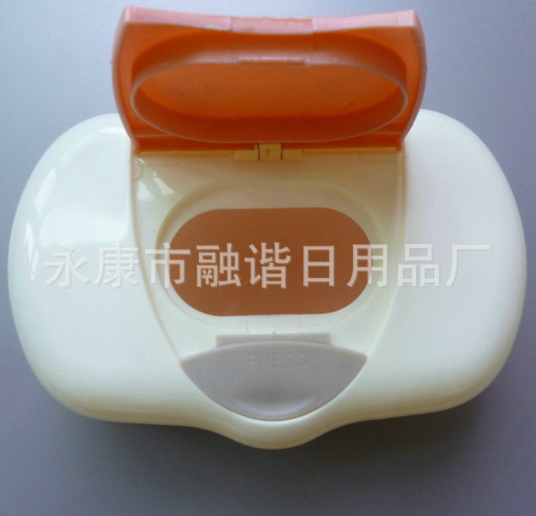 Venta al por mayor de moda bebé caja de tejido húmedo portátil PP bebé caja de tejido húmedo engrosado bebé caja de tejido húmedo