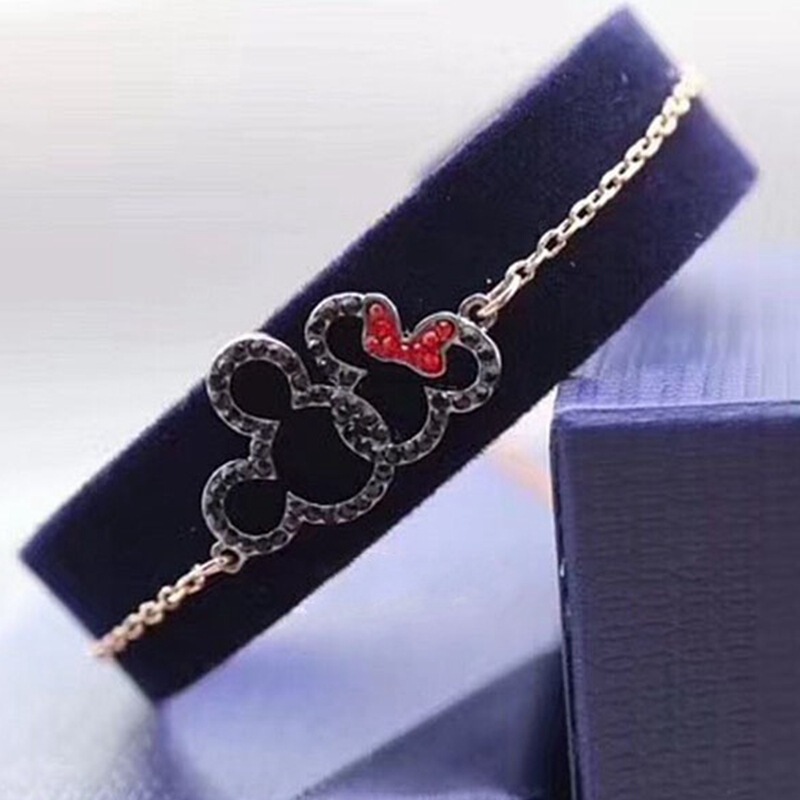[New] Shi Jia 1:1 cute fun Minnie Mickey adjustable bracelet romantic Mickey Mouse pull bracelet