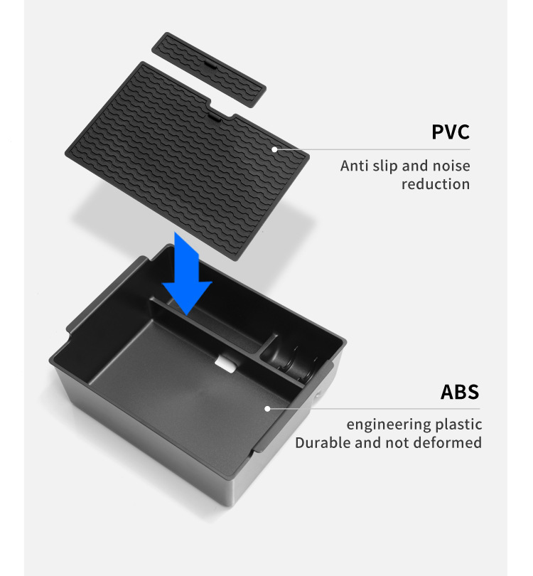 Suitable for 24-25 Mitsubishi Triton Armrest Box Storage Box L200 Car Storage Car Modification Accessories