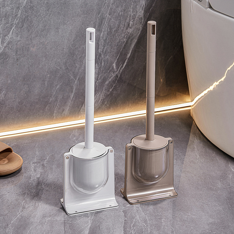 Bathroom Cleaning Set Wall-Mounted Squat Cleaner Toilet Soft Bristle Brush Head_voghion.com