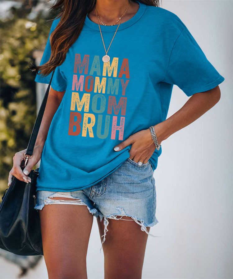 Femmes T-shirt Manche Courte T-shirts Impression Mode Lettre display picture 12