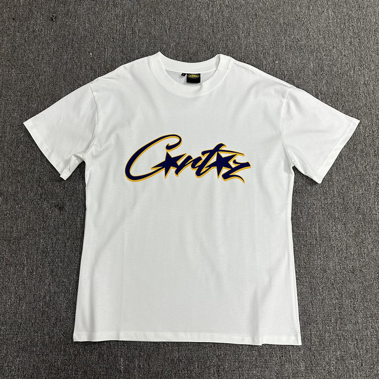 3112 white printed royal blue / XS