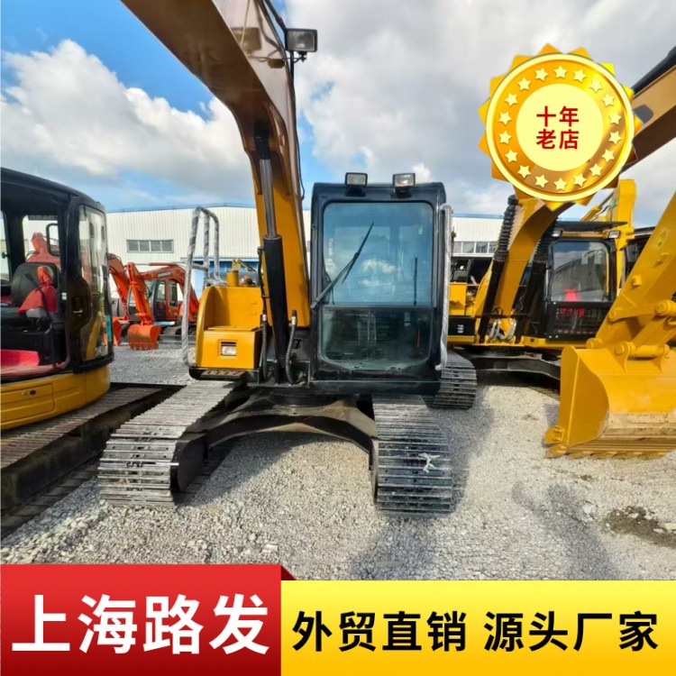 Pedidos de comercio exterior Exportación de excavadoras de segunda mano SY75Cpro gran cantidad de 80 excavadoras pequeñas en venta en stock image 3