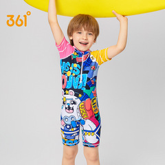 361 children's swimsuit boys' one-piece boxer swimsuit baby middle and large boy breathable quick-drying swimsuit