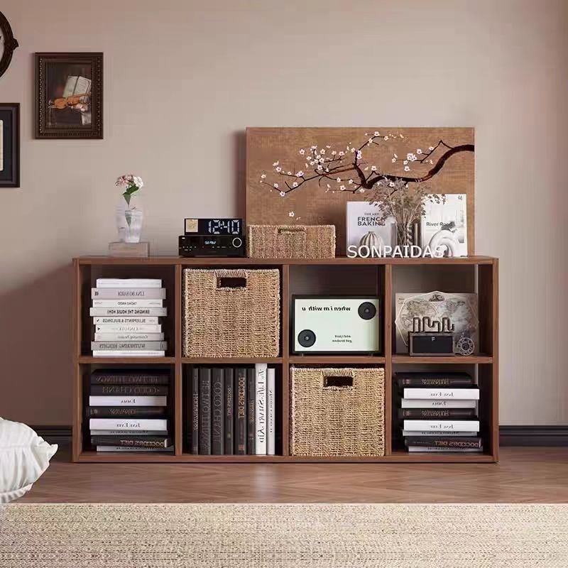 Storage Cabinet Living Room Storage Combination Grid Storage Cabinet Home Bedroom Simple Student Multifunctional Floor-Standing Bookcase