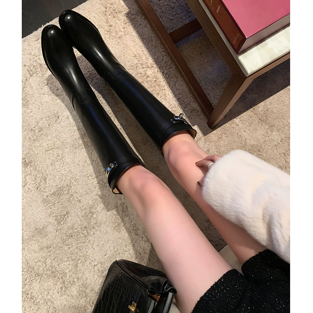 Metal winter universal high boots for leisure