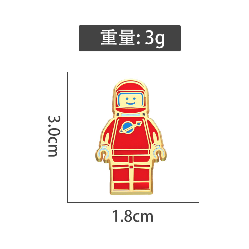 Cartoon creative high-end enamel badge small jewelry personalized exquisite English letters all-match decorative pin small gift