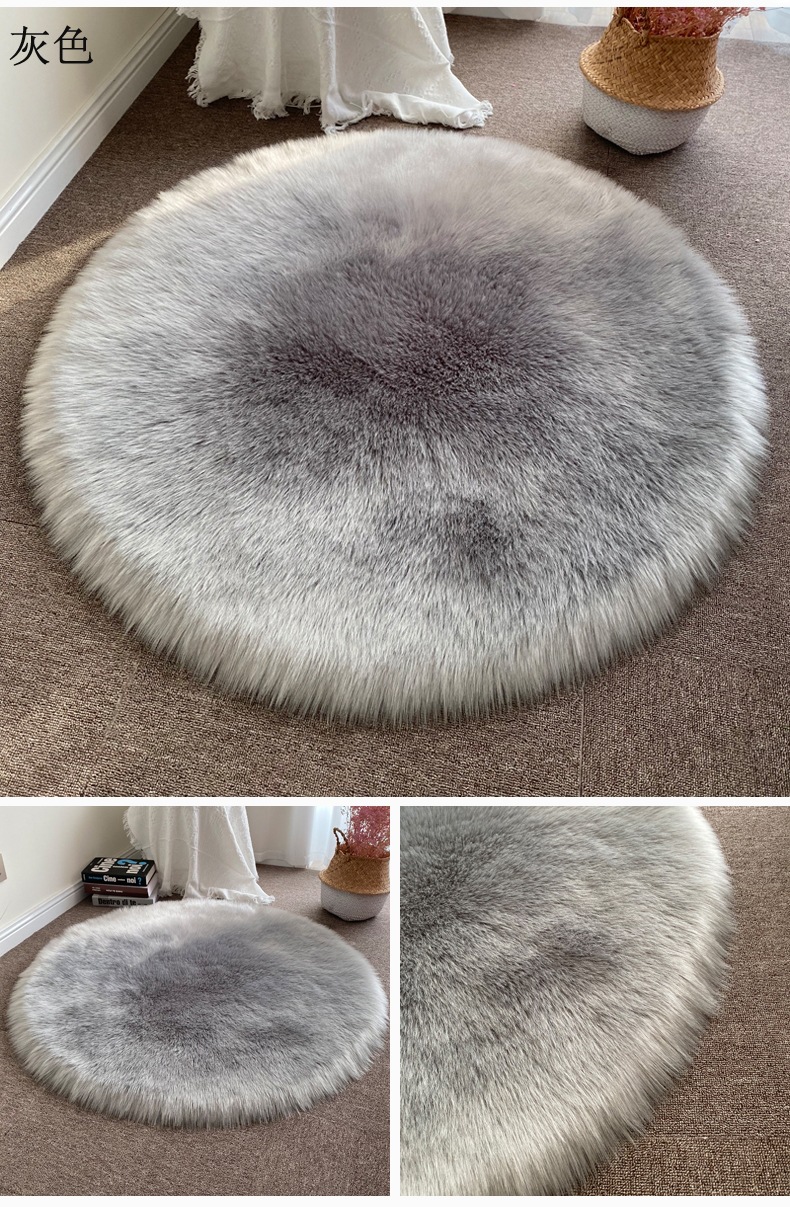 Round Footrest Mat, Bedroom Entry Carpet, Living Room Light Luxury Chinese Door Mat, Entryway Carpet, Bedroom Full Floor Carpet, Coffee Table