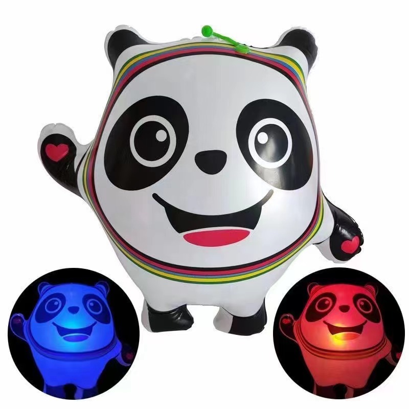 Cute glowing panda net red balloon cartoon cartoon animal shape wave…