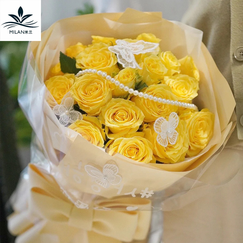 Día de san valentín ramo de cadena de perlas de imitación con cuentas flor accesorios de embalaje material decorativo bricolaje joyería de perlas florales