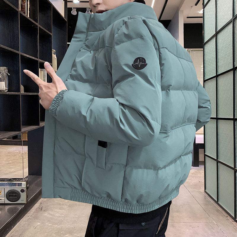 Transfronterizos de plumón hombre otoño invierno chaqueta 2025 nueva moda engrosada de plumón chaqueta de algodón marca de moda
