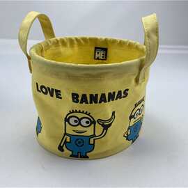 定制生产桌面收纳篮置物筐钥匙杂物零食收纳框布艺玩具收纳筐