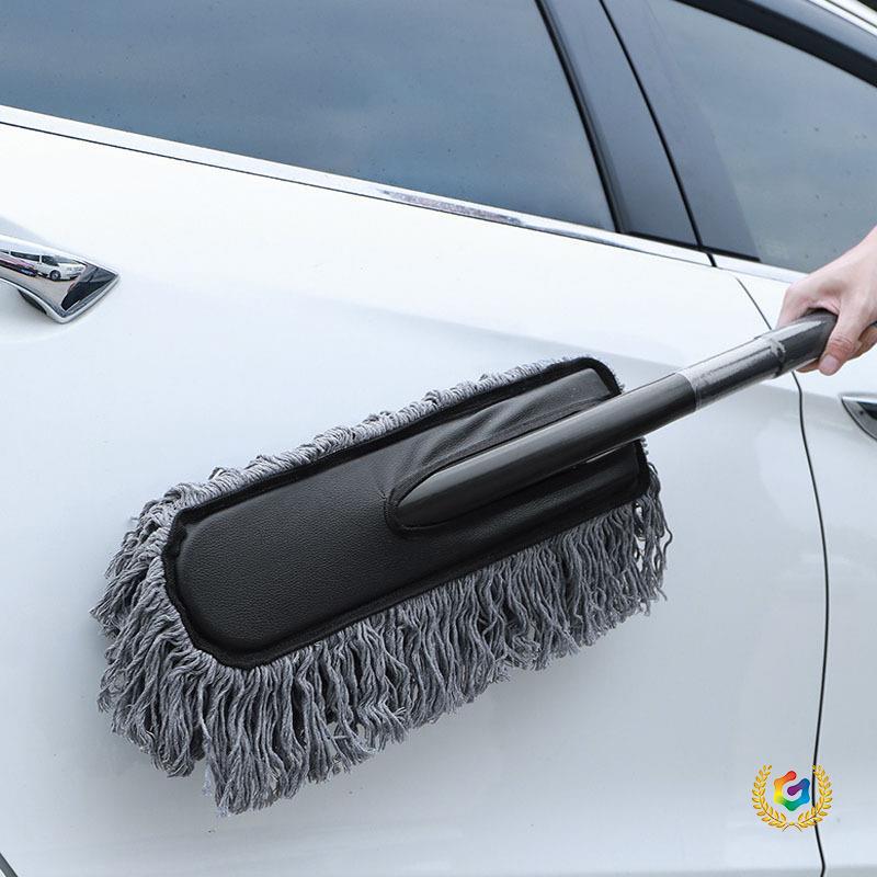 ✅可拆装汽车蜡刷 车用蜡拖 洗车刷 棉线除尘车刷 汽车蜡把