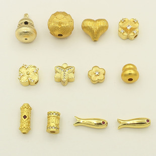 18K��ɫ��������Ͳ������ֹ�DIY���~���J�Ʒ�������}��ɏ����