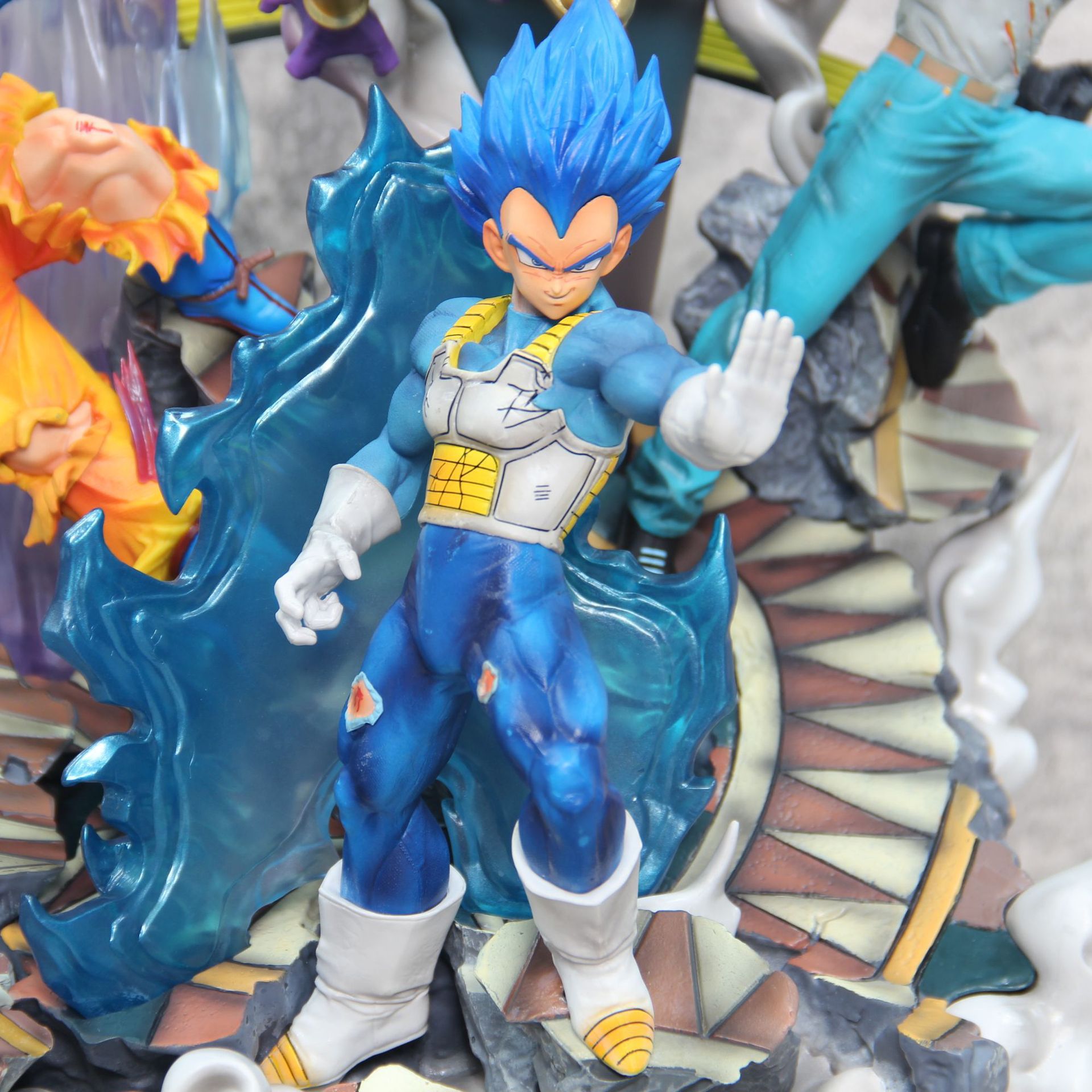 超大号手办七龙珠力量大会孙悟空贝吉塔弗利萨17号模型摆件