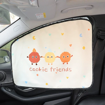 Car sunshade side curtain embedded Car curtains - orbital-front-passenger-sunshade-single-piece