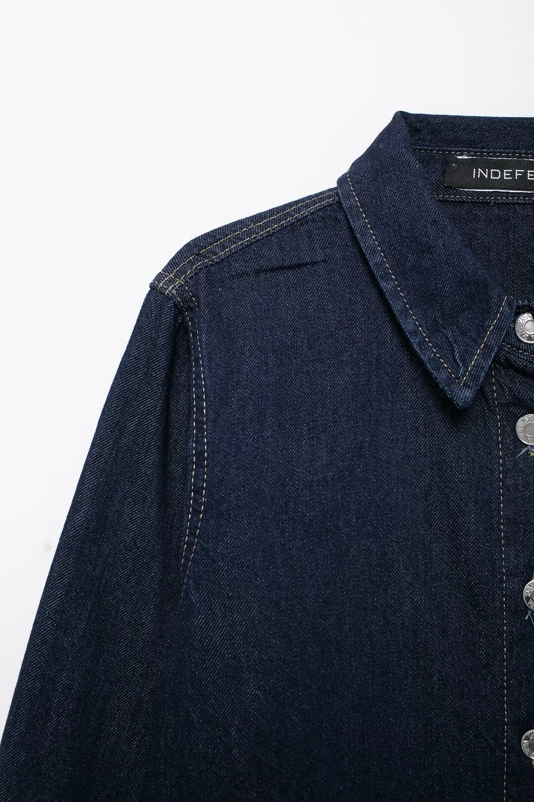 Women's clothing 2024 autumn new shirt jogging style denim suit_voghion.com