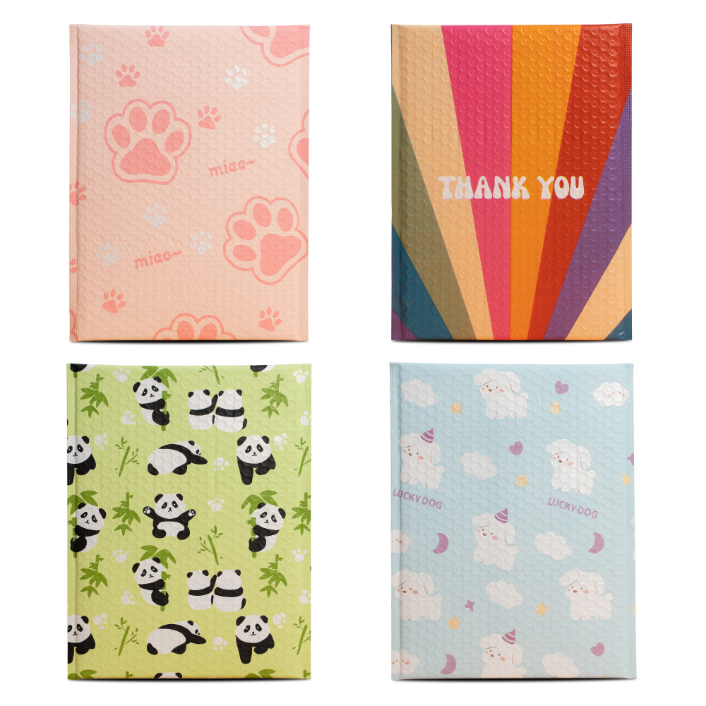 Bolsa de burbujas de película coextrudida personalizada pequeña impresión de logotipo de lotes bolsas de burbujas antichoque engrosado bolsa expreso personalizada