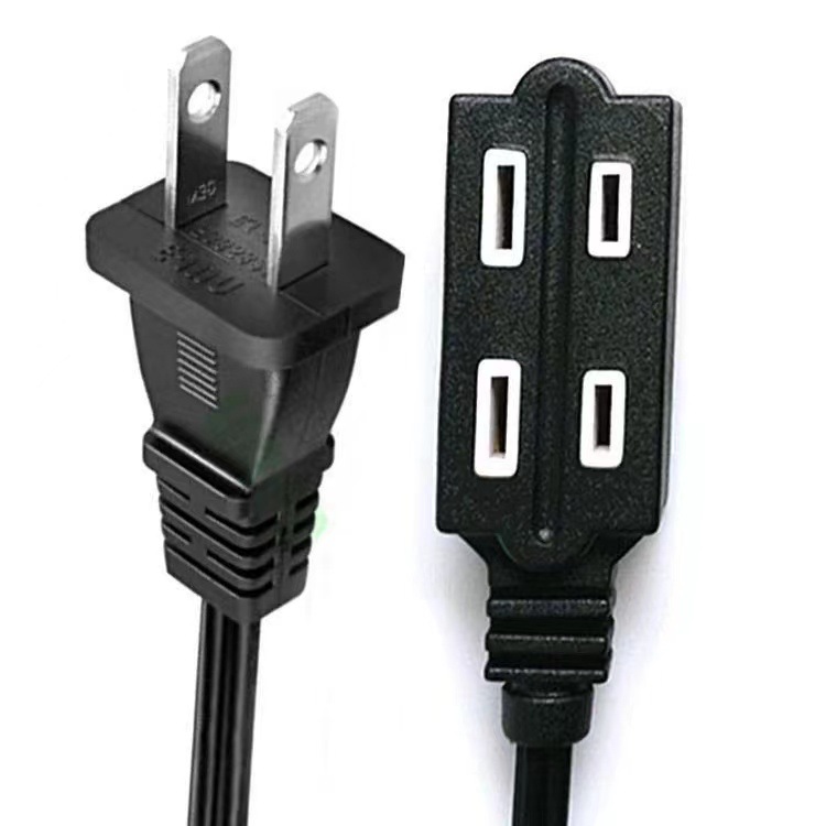 美规电源线 美规插头电源线 美式两芯插头 美标插头