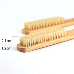 Natural Wood Color Wooden Bristle Bed Brush Coat Brush Dust Removal Brush Wooden Brush Soft Bristle Brush Cleaning Brush Can Be Engraved