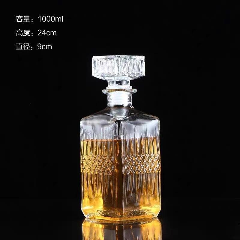 Fabricantes de vinos 50ml 1000ml botellas de prueba creativas botellas de vino rosado de diamante transparentes botellas de vino extranjero