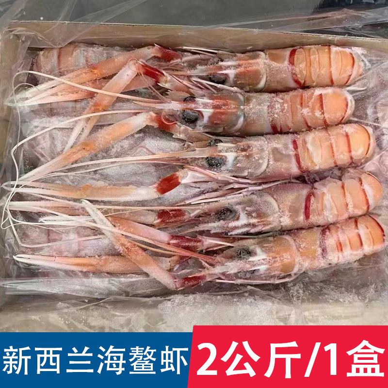 新西兰海鳌虾斯干比冷冻整只新西兰南极深海鳌虾2号3号 2公斤/盒