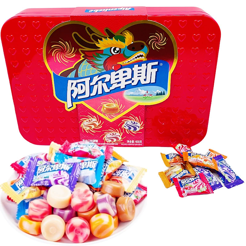 Alps 96 hanging board sugar double enjoyment stick fruit hard candy wedding snack snacks candy full box wholesale retail