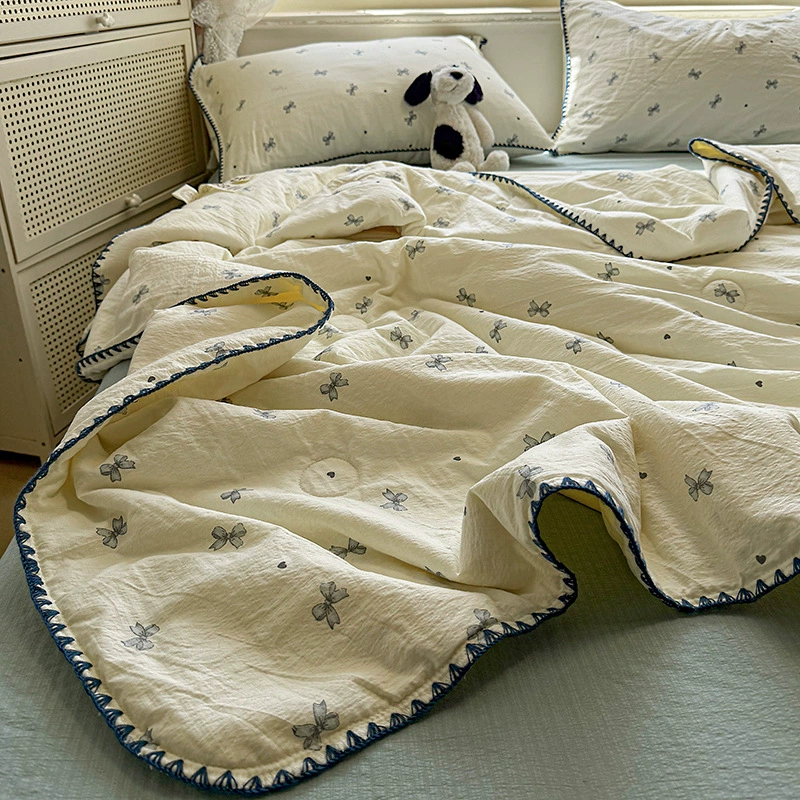 Nins Wind A-класс Летняя модельная кожа супер-мягкая вязаная хлопчатобумажная летняя одеяла из четырех частей