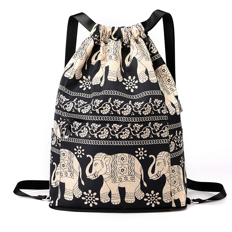 Nueva mochila con cordón, mochila para mujer, moda coreana, tendencia casual, bolsa de viaje de gran capacidad, mochila escolar