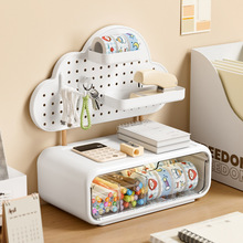 洞洞板吧唧收纳盒周边徽章展示盒子家用小摆件手办公仔饰品置物架