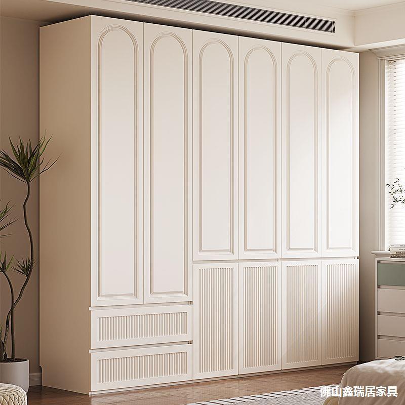 2024 American-Style Eco-Friendly Wardrobe for Home Bedroom, Small Apartment, Durable Four or Five-Door Light Luxury Large Wardrobe