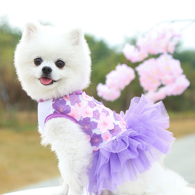 Princess Cotton Flower Pet Clothing display picture 4