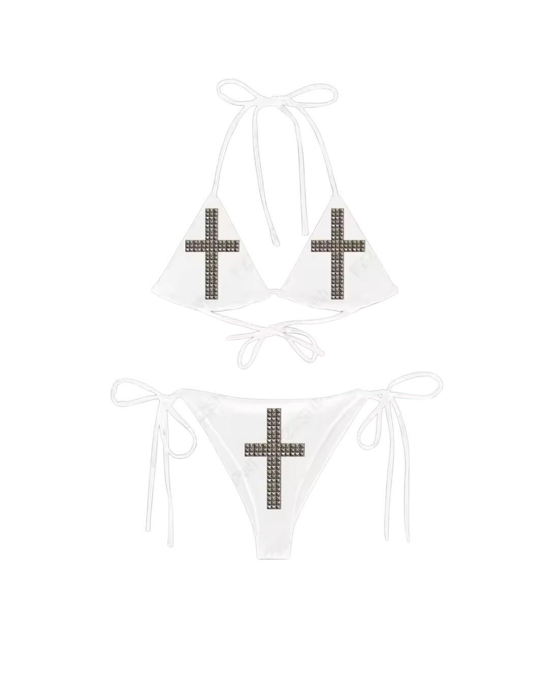 Personalidad sexy moda cruzada caliente bikini Europa y América trajes de baño de mujer transfronterizos correa dividida trajes de baño sexy al por mayor