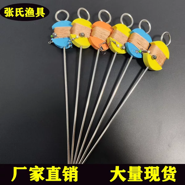 Soft-shelled turtle hook set finished line set anti-detachment tortoise hook fishing Blackfish soft-shelled turtle artifact double hook fishing barbed sub-line