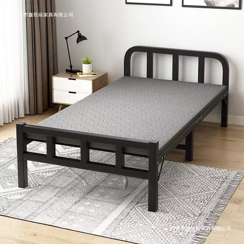 Folding Bed Single Bed for Home Use Adult Rental House Simple Bed Frame Office Nap Folding Bed Dormitory Iron Frame Bed Folding Bed Single Bed for Home Use Adult Rental House Simple Bed Frame Office Nap Folding Bed Dormitory Iron Frame Bed